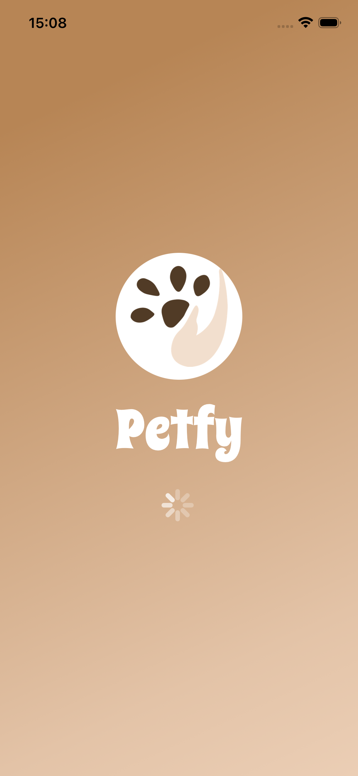 Aperçu de l'application Petfy