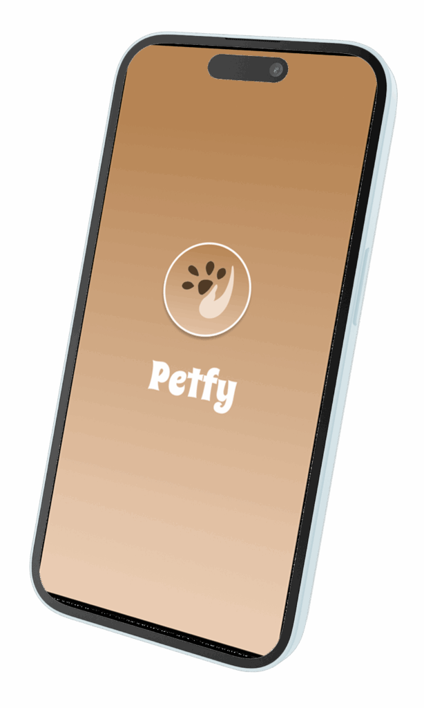 page d'accueil application Petfy